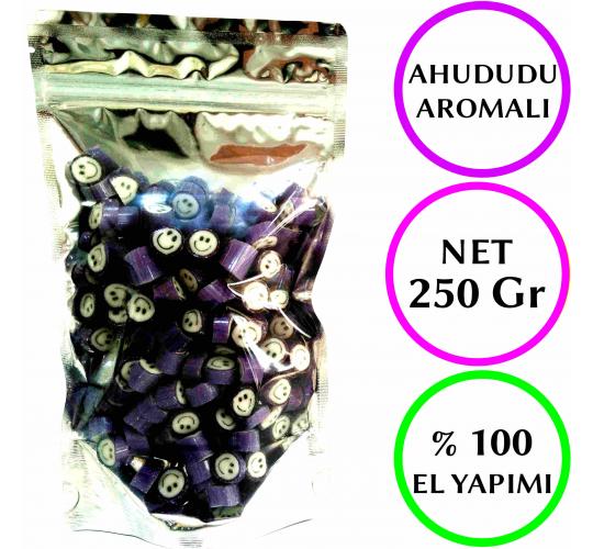 MOR GÜLENYÜZ DESENLİ AKİDE ŞEKERİ 250 GR